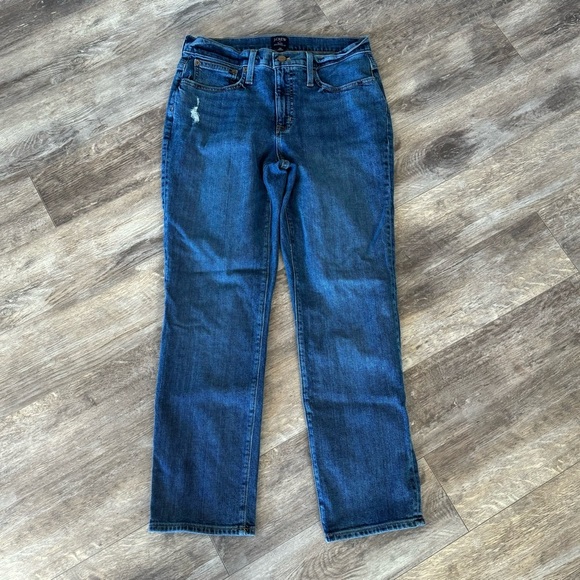 J. Crew Factory High-Rise Slim boyfriend jean in all-day stretch - Straight Leg - Picture 3 of 9